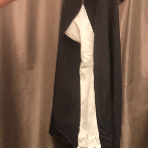 NWT. JCREW BLACK WHITE STRIPE CHIFFON TANK - Picture 4 of 5